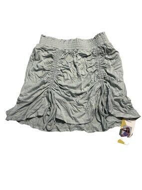 Halara High Waisted Ruched Flowy Midi Casual Skirt With Pockets Pistachio Color